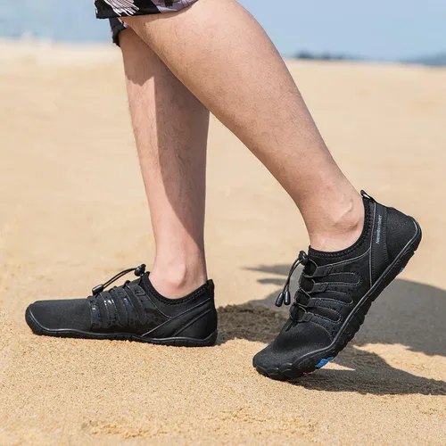Vista 7 de Josaywin Men's Water Shoes Barefoot Quick-Dry Sports Shoes Aqua Socks for Swim Diving Surf Pool Aqua Sports Beach Walking Wide Toe Shoes