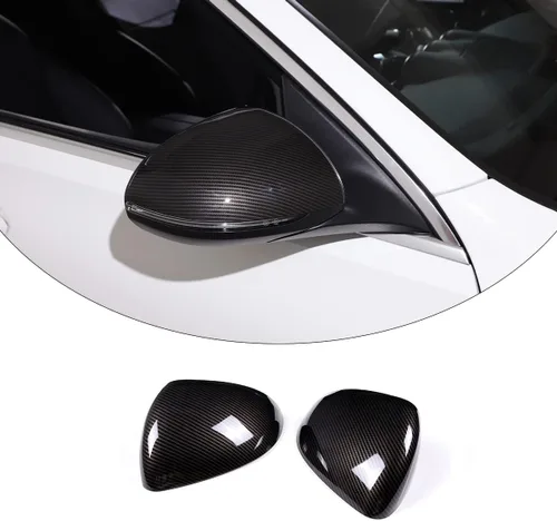 Vista 3 de TINKI - Cubierta para espejo retrovisor de puerta lateral izquierda y derecha compatible con Mercedes-Benz W206 Clase C 2022 2023, para Fibra
