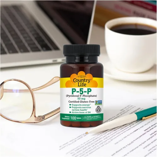 Vista 7 de Country Life P-5-P Vitamina B6 – Suplemento biodisponible de piridoxal-5-fosfato para energía, apoyo del sistema nervioso y crecimiento de glóbulos