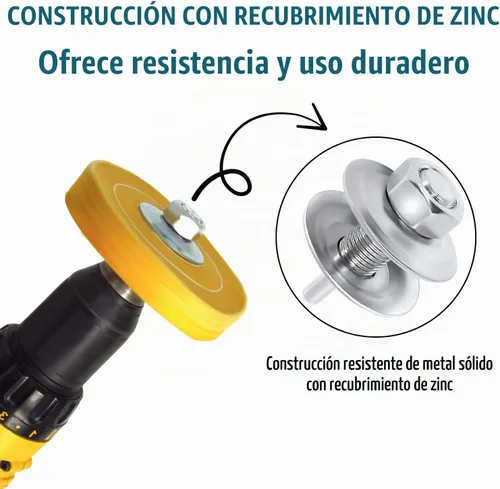 Vista 6 de Mandril adaptador de eje de 1/2 pulgadas para taladro, pulido y muelas