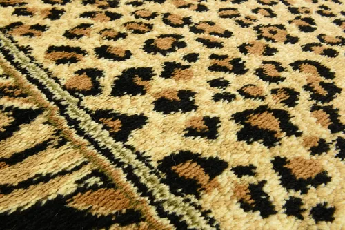Vista 7 de Unique Loom Wildlife Collection - Alfombra con diseño de borde con temática de animales inspirada en el mundo salvaje, con diseño de guepardo