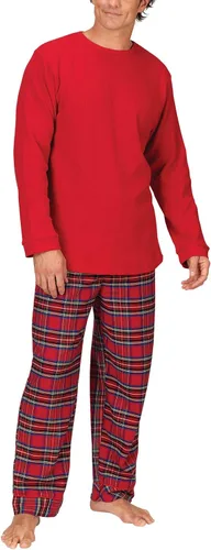 Vista 10 de PajamaGram Conjunto de pijama para hombre, clásico, 100% algodón Negro