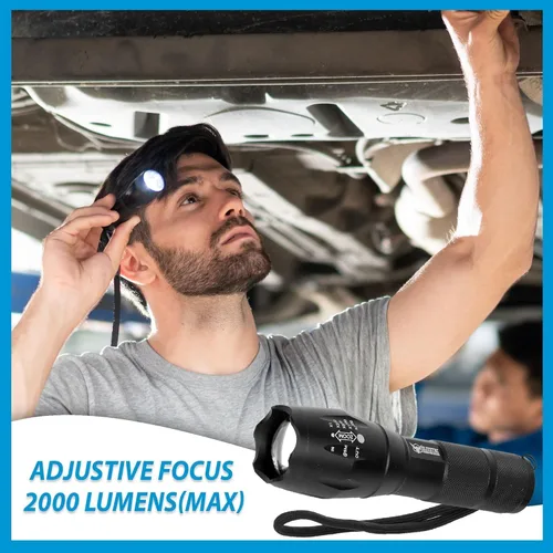 Vista 5 de FREEZE2TRIM Linterna Vital Tac, Elite Tac Linterna Modelo 2026 Vitaltac Militar Táctica USA Batería LED Alta Lúmenes Grado Militar 2000 Lúmenes 5
