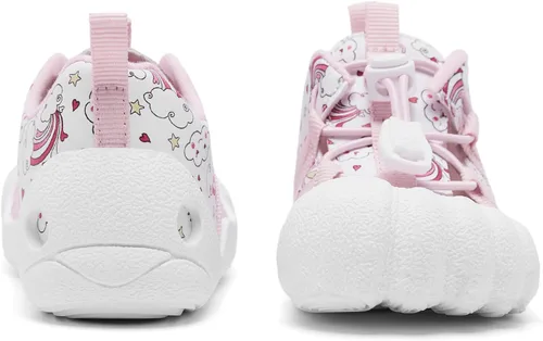 Vista 5 de Engtoy Zapatos de calcetín para bebés, zapatos para caminar para niños y niñas, zapatillas de cinco dedos cerrados, sin cordones