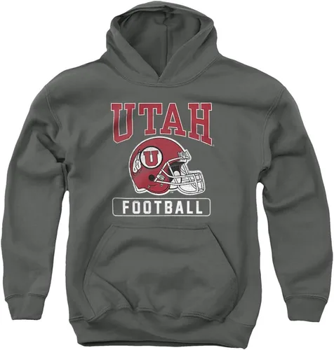 Vista 9 de University of Utah Sudadera con capucha oficial de baloncesto para niños y niñas