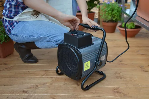 Vista 2 de Palram - Calentador de ventilador portátil Canopia Canopia 1500W Greenhouse Accessory, Reduce Humidity, Temperature Control, Low Noise, Energy