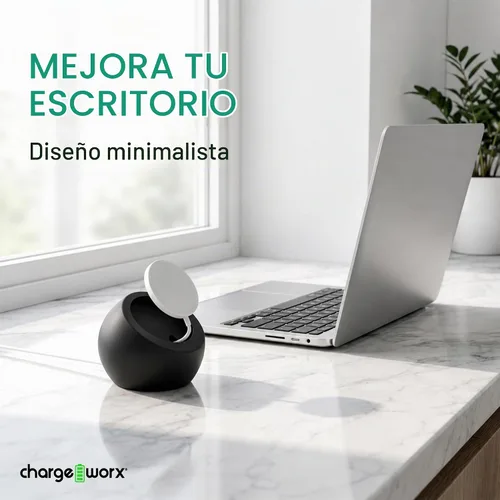 Vista 5 de Soporte de cargador inalámbrico, compatible con MagSafe, iPhone 12-18 Negro