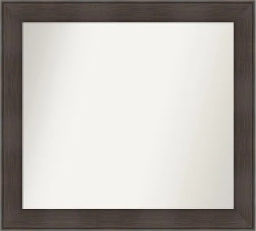 Vista 64 de Amanti Art Espejo personalizado, espejo de baño de veta de madera rústica William, espejo de pared o espejo de tocador de baño sobre el fregadero