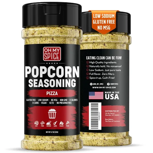 Vista 15 de Popcorn Seasoning Chocolate Powder Mix - Gluten Free & Low Sodium Cocoa Powder Blend Popcorn Flavoring Seasoning. Healthy Movie Night Theater Pop