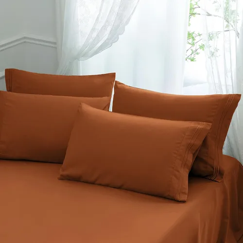 Vista 39 de Aormenzy Fundas de almohada de microfibra, tamaño estándar, calabaza Calabaza Caramelo