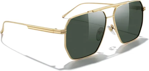 Vista 5 de MERRYS Gafas de sol cuadradas polarizadas de gran tamaño para mujeres y hombres sombras retro vintage UV400 clásicas de metal grandes