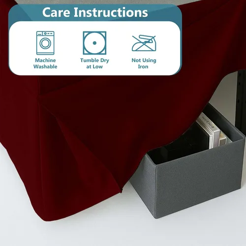Vista 7 de Falda de cama plisada Full XL para dormitorio, fácil ajuste con caída entallada de 8 pulgadas, microfibra sin arrugas, ligera, aspecto clásico