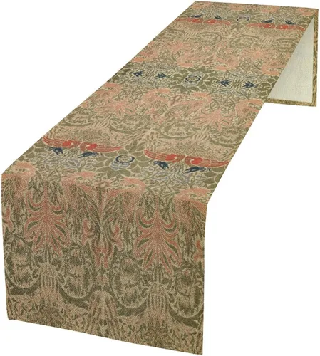 Vista 42 de Camino de mesa con diseño de patas de perro, lindo animal con estampado de patas de cachorro, decoración de fiesta de cumpleaños, casa de campo