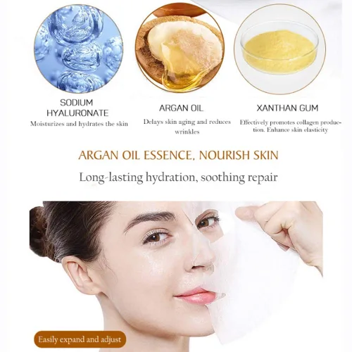 Vista 7 de AICHUN BEAUTY Máscara facial Reparación Esencia Anti-Acné Refrescante Aliviar las Arrugas Larga Duración Calmante Cuidado de la Piel Hidratante