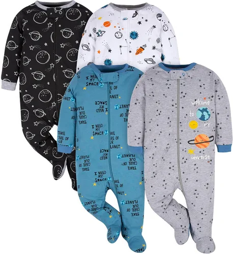 Vista 9 de Gerber Sleep 'n Play - Mamelucos para niños, paquete de 4