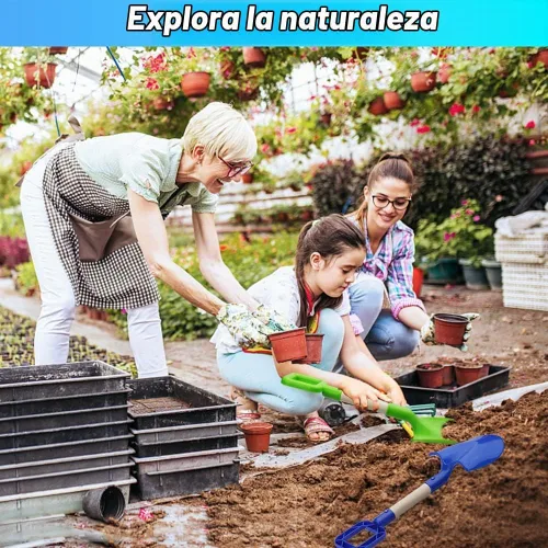 Vista 5 de Dilabnba Juguetes de arena de playa para niños y adultos, palas de arena para jardín y playa, palas de arena para excavar nieve, juego de juguetes