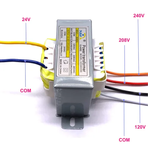 Vista 2 de Transformador de control 40VA, primario 120, 208, 240V secundario 24V, para Rheem 46-101905-01, PF42440 44504 4031F, termostato, adaptador