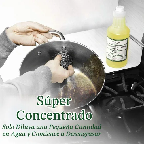 Vista 4 de Stanley Concentrado desengrasante con botella de spray, limpiador resistente para grasa, suciedad, cocina y superficies del hogar, fórmula multiusos