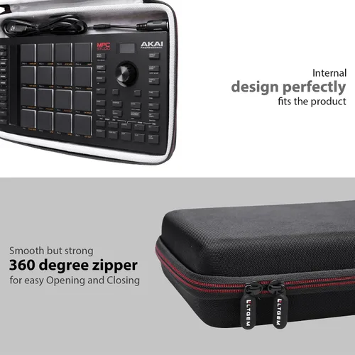 Vista 7 de LTGEM - Funda compatible con Akai Professional MPC Studio MIDI Controller Beat Maker (solo funda)