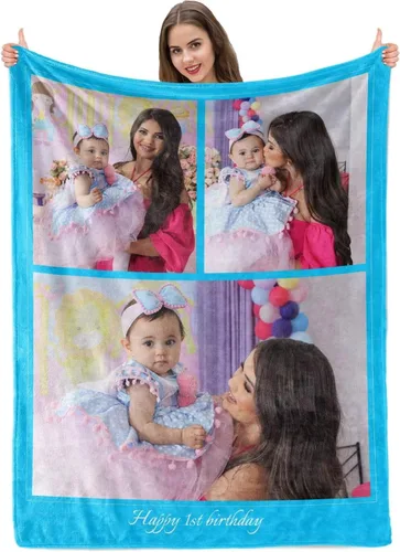 Vista 47 de Manta personalizada con imagen, mantas personalizadas para adultos y niños, manta de fotos personalizable, mantas personalizadas como regalo