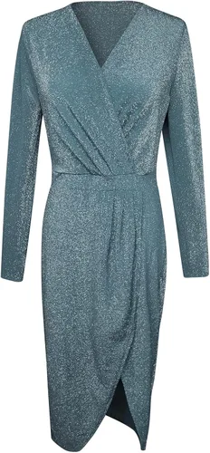 Vista 6 de Season Dress Womens V Neck Dress Long Sleeve Irregular Dress Casual Womens Summer Casual Sleeveless Dress
