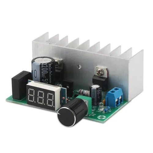 Vista 8 de LM317 Convertidor de voltaje Buck Módulo de fuente de alimentación regulado DC 24V a DC 12V Pantalla LED Voltímetro Regulador de voltios DC 0-35V AC