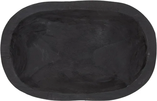 Vista 2 de Santa Barbara Design Studio TableSugar - Cuenco para masa de madera de paulownia, 12 x 7.5 pulgadas, color negro