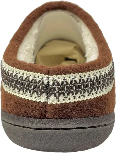 Vista 3 de Clarks Pantuflas tipo zueco de fieltro de lana para mujer JMH1319T - Cálidas y acogedoras con forro de piel sintética - Pantuflas de casa