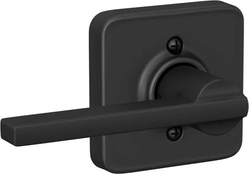 Vista 26 de Schlage F51A LAT 716 Latitude - Manija de puerta con bloqueo de entrada con llave, en acabado de bronce envejecido