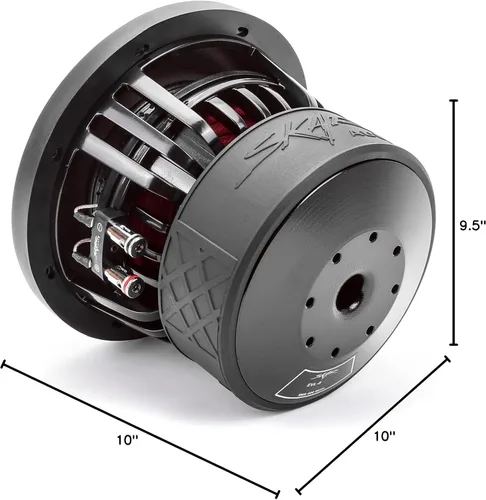 Vista 8 de Skar Audio EVL-8 D4 - Subwoofer para automóvil de 8 pulgadas, 1200 W de potencia máxima, doble 4 Ohm