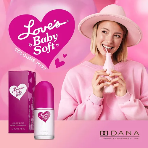 Vista 2 de Colonia Loves Baby Soft de Dana Classic Fragrances, para bebé, 1.5 fl oz