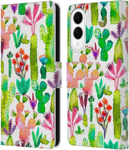Vista 32 de Head Case Designs Officially Licensed Ninola Brushstrokes Black Summer Patterns Leather Wallet Case Compatible with Samsung Galaxy A07 4G