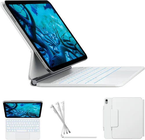 Vista 11 de typecase Funda de teclado Edge para iPad de 11ª generación A16 (2025) y 10ª generación de 10.9 pulgadas (2022) - Trackpad multitáctil, teclado