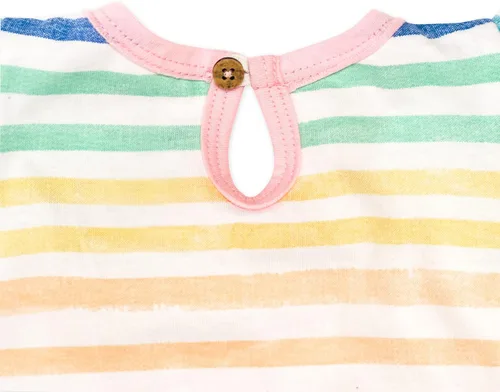 Vista 3 de HonestBaby baby-girls Organic Cotton Flutter Sleeve Coverall