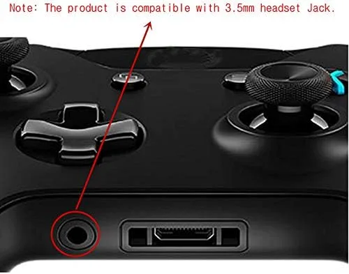 Vista 4 de Para Xbox One Elite Controller LB RB Bumper Botones Trigger Plástico 0.138in Jack Versión de Reemplazo 1697 1698 Modelo, Negro