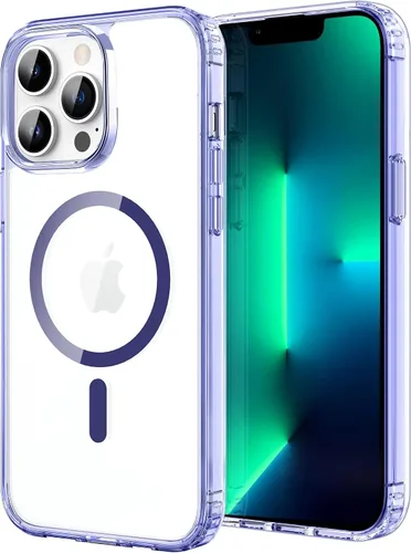 Vista 18 de CACOE Funda magnética para iPhone 12 y iPhone 12 Pro de 6.1 pulgadas - Compatible con MagSafe y soporte magnético para teléfono en el automóvil,