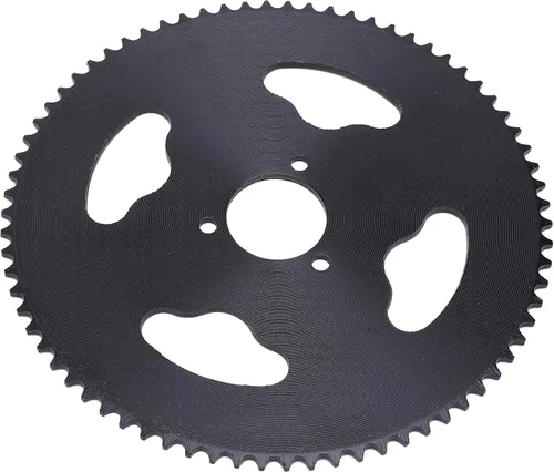 Vista 4 de Piñón trasero de acero T8F 74T, piñón trasero de 1.181 in, piñón trasero de motocicleta para motocicleta pequeña, vehículo todo terreno