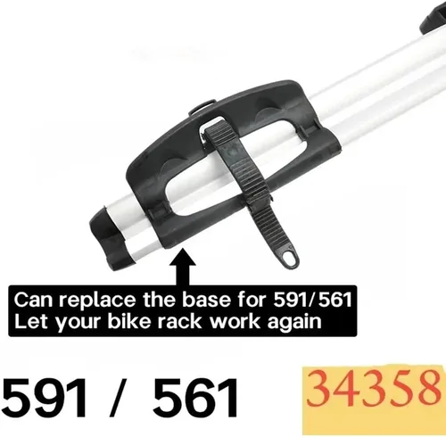 Vista 3 de Universal Bicycle Rack Mount Rear Wheel Holder Road Bike Tire Bracket Carrier Universal Car Roof Carrier Portable Plastic Metal Side Luggage Rack