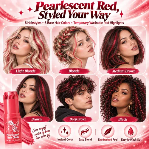 Vista 3 de Red Temp - Tinte en barra para el cabello, resistente al agua, no Rojo