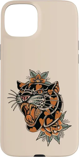 Vista 9 de American Traditional Panther with Hearts Old School Tattoo Case para iPhone 17