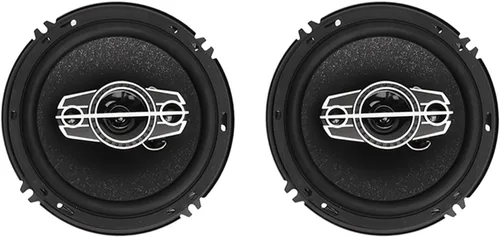 Vista 5 de 1 par de altavoces coaxiales del coche 6in altavoces 350W alta potencia negro para la actualización del automóvil