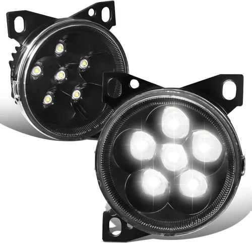 Vista 8 de DNA MOTORING FL-HAY-015-BK - Par de faros antiniebla de proyector LED completo compatibles con Kenworth T680 2011-2022, lente transparente negra