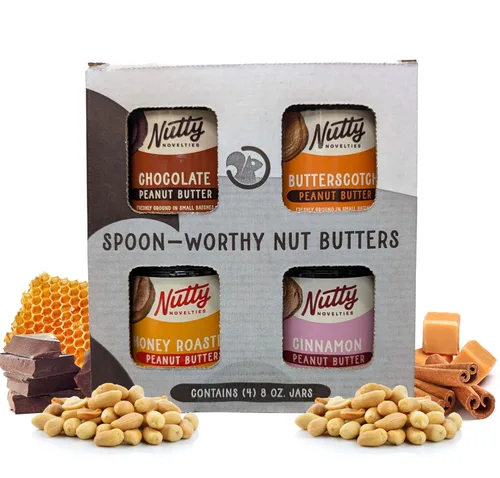 Vista 22 de Nutty Novelties Mantequilla de maní picante con miel de habanero - Alta en proteínas, baja en azúcar, mantequilla de maní saludable - Maní