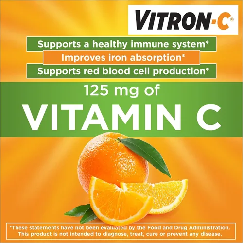Vista 4 de Vitron-C Suplemento de hierro, una vez al día, suplemento de hierro de alta potencia con vitamina C y suplemento de hierro y apoyo inmune