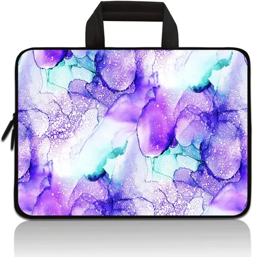Vista 9 de Funda universal para tablet infantil de 7 a 9 pulgadas, a prueba de golpes, de neopreno, con asa con cremallera, portátil, compatible con Apple iPad