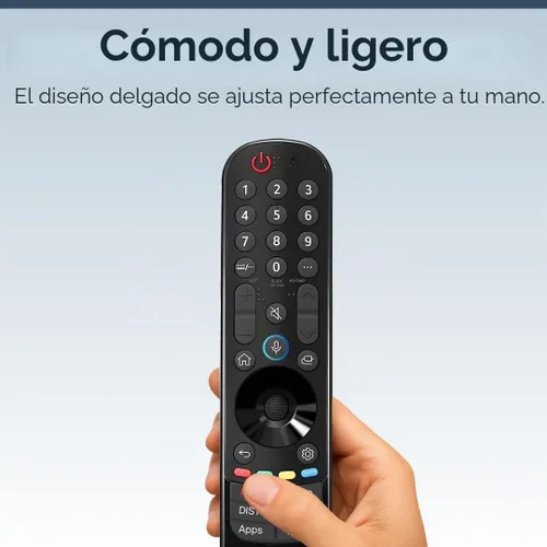 Vista 5 de Control Remoto LG Magic de Repuesto para Modelos de Smart TV 2019-2024 - Configuración Fácil, Control de Voz, Teclas de Acceso Directo - Funciona