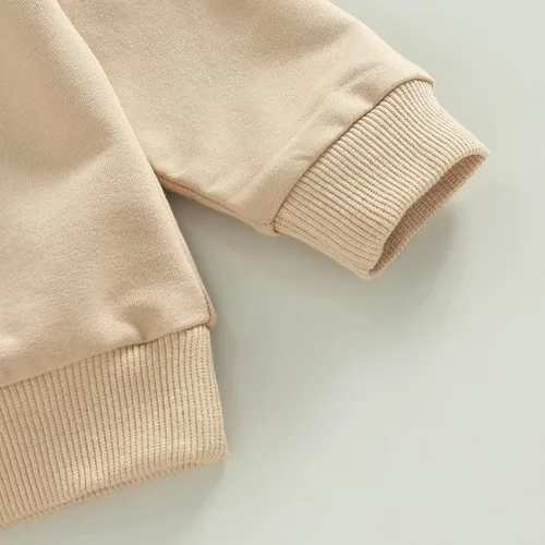 Vista 5 de Ehfomius Toddler Baby Boy Fall Winter Clothes Mama's Boy Long Sleeve Pullover Sweatshirt and Jogger Pants 2Pcs Set