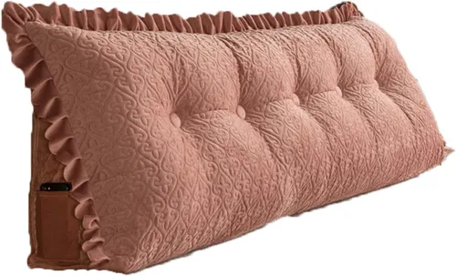 Vista 9 de Almohada de apoyo de espalda en forma de cuña de 31 x 8 x 20 pulgadas, almohada de lectura para cabecero, almohada triangular de cuña de lectura