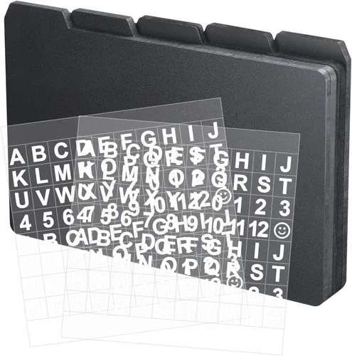 Vista 13 de Lewtemi 50 separadores de tarjetas de índice de 3 x 5 pulgadas, separadores de tarjetas de índice con tarjetas guía con 2 calcomanías de números