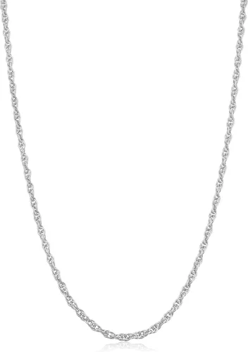 Vista 9 de Kooljewelry Collar de cadena de plata de ley u oro amarillo y plata esterlina para mujer